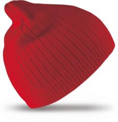 RESULT RC 074X / Kötött bordázott sapka - piros Univerzális (28074X00499)