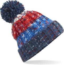 Beechfield B 486 CORKSCREW / Kötött sapka pomponnal - chili kék Universal (530486abi99)
