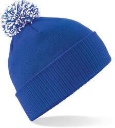 Beechfield B 450 SNOWSTAR / Sapka - élénk királykék/fehér Universal (530450y2999)