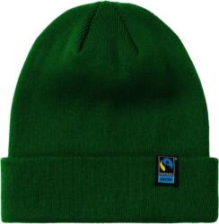 Neutral O 93055 FAIRTRADE / Kötött biopamut sapka - üvegzöld Universal (77935554099)