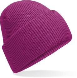 Beechfield B 385R RECYCLED / Kötött sapka mandzsettával - fesztivál fukszia Universal (53385Raab99)