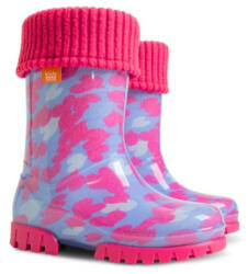 Demar TWISTER LUX PRINT 0039C / Gyerek szigetelt gumicsizma - rózsaszín 34-35 (0039C/34-35)