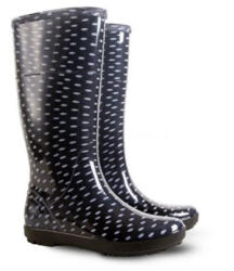 Demar HAWAI LADY PRINT 0076V / Női pöttyös gumicsizma - fekete 40-es (0076V/40)
