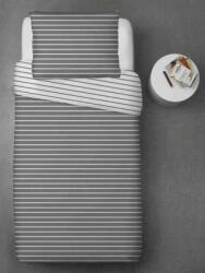 Profod RENFORCE / Csíkos ágyneműhuzat gombokkal - szürke 140x220 cm (prof_2463)