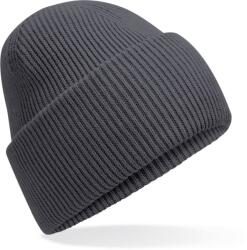 Beechfield B 385R RECYCLED / Kötött sapka mandzsettával - grafitszürke Univerzális (53385Rn7399)