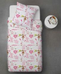 Profod RENFORCE / Gyerek ágyneműhuzat, gombos záródással - ZOO rózsaszín 90x140 cm (prof_2578)