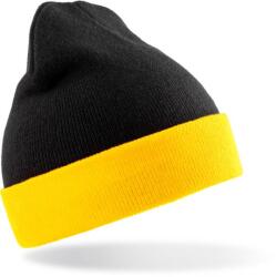 RESULT RC 930X BLACK COMPASS / Kötött kétszínű sapka - fekete/sárga Universal (28930X19799)