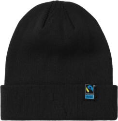 Neutral O 93055 FAIRTRADE / Kötött biopamut sapka - fekete Univerzális (77935500299)