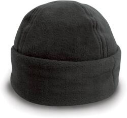RESULT RC 141X / Széles mandzsettás polár sapka - fekete S (28141X00201)