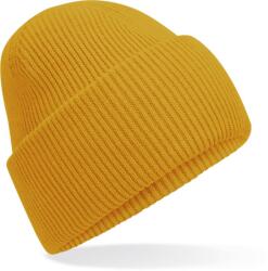 Beechfield B 385R RECYCLED / Kötött sapka mandzsettával - mustársárga Univerzális (53385R08599)