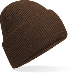 Beechfield B 385R RECYCLED / Kötött sapka mandzsettával - dió színű, Universal (53385Raaf99)
