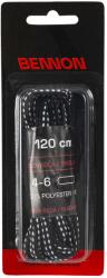 BENNON Group a. s BENNON Laces Black-Grey Box / Cipőfűző - fekete/szürke 120 cm (400004)