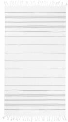 The One Towelling 1019 SULTAN / Hámán törölköző - fehér/szürke 100x180cm (48101963899)