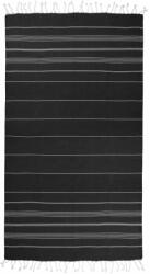 The One Towelling 1019 SULTAN / Hámán törölköző - fekete/fehér 100x180cm (48101998099)