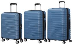 Samsonite FLASHLINE négykerekű három részes bőröndszett-Kék