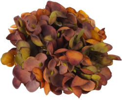  Hortenzia virágfej 10cm vintage barna - virágdekorációhoz és koszorúhoz