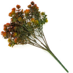  Mini pozsgás csokor barna - virágdekorációhoz és koszorúhoz