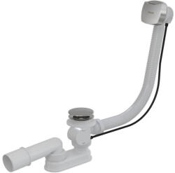 RAVAK Kád le/túlfolyószett 800 bovdenes, szögletes és krómozott fedél - szerelvenycenter