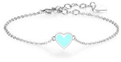 S'Agapõ S`Agapõ Bájos acél karkötő szívvel Click SCK12