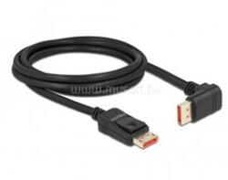 Delock 87051 2m DisplayPort 8K 60Hz apa egyenes - apa 90°-ban lefelé hajlított kábel (DL87051) (DL87051)