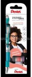 Pentel Rollertoll zselés 0.7mm, EnerGel BL77-4, írásszín korall, orgona, szürke, türkiz (PENTEL_64727) (PENTEL_64727)