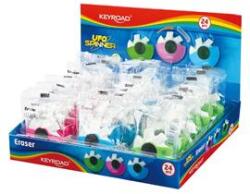 Keyroad Radír, PVC mentes 24 db/display Ufo Spinner vegyes színek (KEYROAD_38454) (KEYROAD_38454)