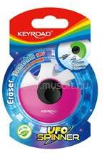 Keyroad Radír, PVC mentes Keyroad Ufo Spinner vegyes színek (KEYROAD_38474) (KEYROAD_38474)