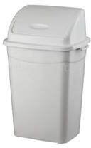 PLANET Szemetes kuka billenő fedéllel műanyag 4 literes fehér UP114 (PLANET_62182) (PLANET_62182)