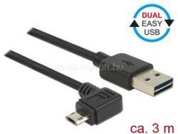 Delock Kábel, EASY-USB 2.0-s A-típusú csatlakozódugó > EASY-USB 2.0-s Micro-B típusú csatlakozódugó, (DL83854) (DL83854)