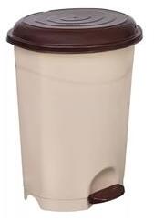 PLANET Szemetes kuka pedálos műanyag 12 literes barna UP126B (PLANET_58550) (PLANET_58550)