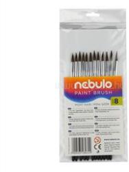 Nebulo Ecset 8-as festett nyéllel 12 db/csomag, Nebulo (NEBULO_HE18F) (NEBULO_HE18F)
