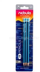Nebulo Grafitceruza 2B, 3 db-os, Nebulo (NEBULO_32250) (NEBULO_32250)