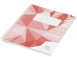 BLUERING Spirálfüzet A4, 70lap, műanyag borítós perforált lyukasztott BlueringR kockás (BLUERING_BRMB897763) (BLUERING_BRMB897763)