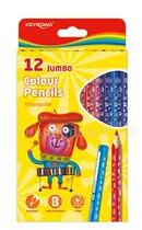 Keyroad Színes ceruza készlet vastag, háromszögletű Jumbo 12 klf. szín (KEYROAD_38502) (KEYROAD_38502)