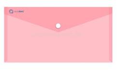 BLUERING Irattartó tasak DL `csekk` patentos PP BlueringR transzparens piros (BLUERING_5999093852656) (BLUERING_5999093852656)