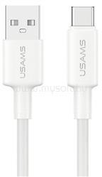 USAMS U90 adatkábel USB - Type-C, 100cm, FEHÉR (SJ761USB01) (SJ761USB01)