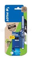 Pilot Rollertoll 0, 5mm, kupakos tűhegyű V5 HI-Tecpoint BT + 3 db betét Pilot, írásszín kék (PILOT_52400) (PILOT_52400)