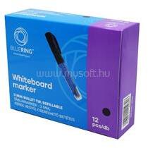 BLUERING Táblamarker 3mm, kerek, cserélhető betétes, Bluering fekete (BLUERING_50681) (BLUERING_50681)