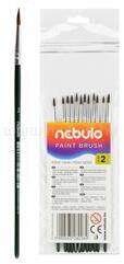 Nebulo Ecset 2-es festett nyéllel 12 db/csomag, Nebulo (NEBULO_HE12F) (NEBULO_HE12F)
