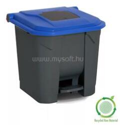 PLANET Szemetes kuka pedálos műanyag 30 literes antracit/kék UP225 (PLANET_62179) (PLANET_62179)