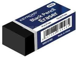 Keyroad Radír, 30 db/display, Tec Black, fekete (KEYROAD_54294) (KEYROAD_54294)