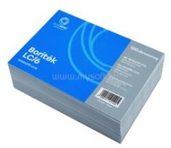 BLUERING Boríték LC/6 szilikonos bélésnyomott 114x162mm BlueringR 100 db/csom fehér (BLUERING_47688) (BLUERING_47688)