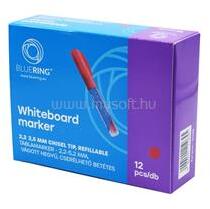 BLUERING Táblamarker 2, 2-5, 2mm, vágott hegyű, cserélhető betétes, Bluering piros (BLUERING_50688) (BLUERING_50688)