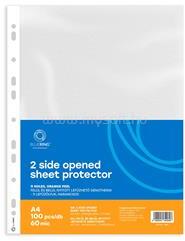 BLUERING Genotherm lefűzhető, A4, 60 micron kétoldalt (felül és belül) nyitott narancsos BlueringR 100 db/csomag, (BLUERING_GENA460BLUER) (BLUERING_GENA460BLUER)
