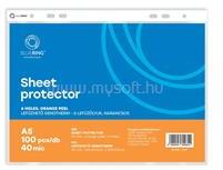 BLUERING Genotherm lefűzhető, A5, 40 micron narancsos BlueringR 100 db/csomag, (BLUERING_21649) (BLUERING_21649)