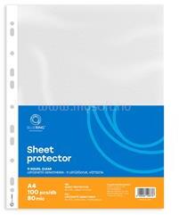 BLUERING Genotherm lefűzhető, A4, 80 micron víztiszta BlueringR 100 db/csomag, (BLUERING_GENA480BLUER) (BLUERING_GENA480BLUER)