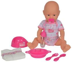 Simba Toys Papusa bebelus Simba de 38 cm, cu accesorii si care face pipi Papusa