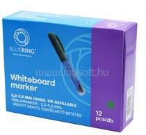 BLUERING Táblamarker 2, 2-5, 2mm, vágott hegyű, cserélhető betétes, Bluering zöld (BLUERING_50689) (BLUERING_50689)