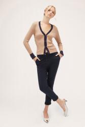 Motivi Finomkötésű kardigán V-nyakkal, Fekete, Bézs, M (M4376088WM-12-M)