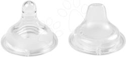 Beaba Suzetă din silicon pentru toate biberoanele 2în1 Learning bottle 210 ml Beaba gaura mai lată și mai îngustă de la 4 luni 2 bucăți (BE800927)